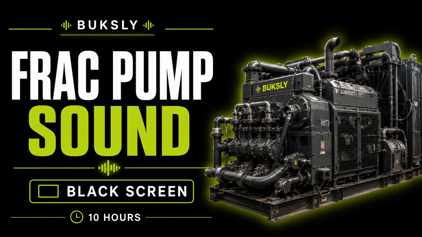 Frac Pump Sound ambient cover for reading