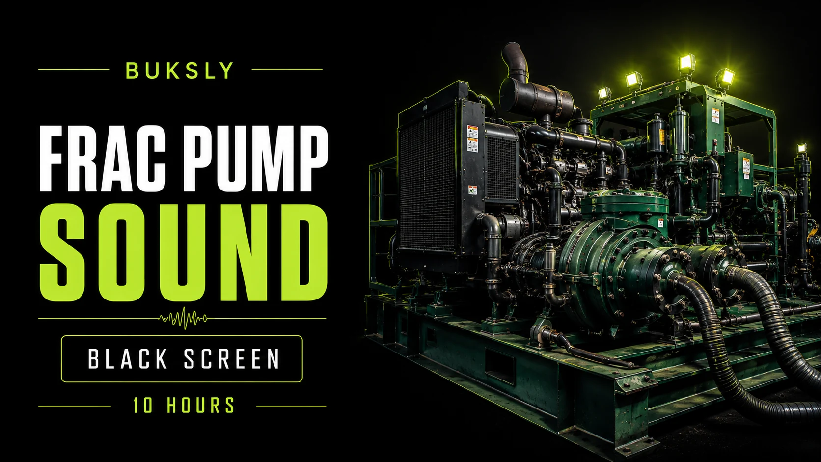 Frac Pump Sound ambient cover for relaxation