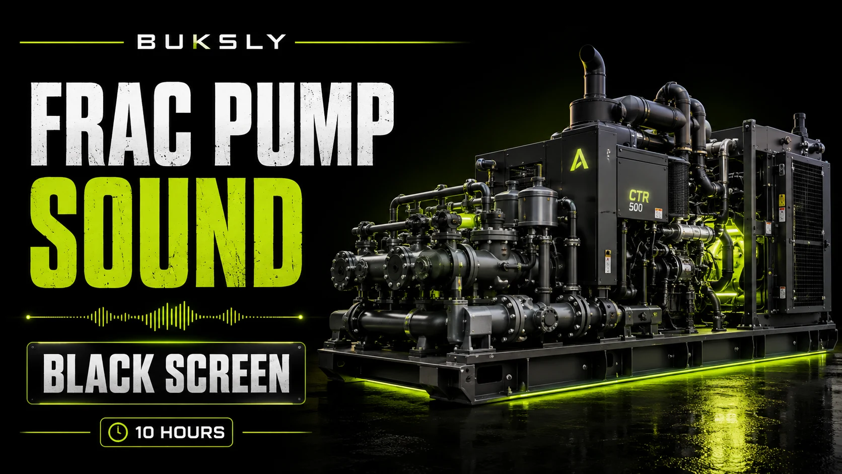 Frac Pump Sound ambient cover for sound masking