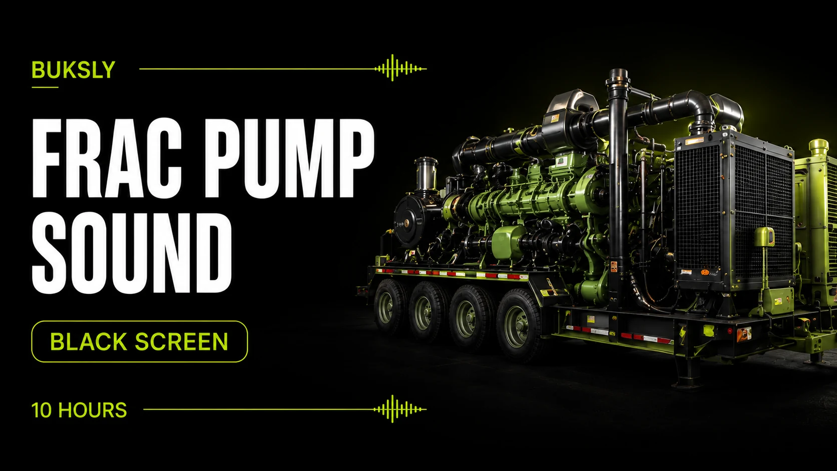 Frac Pump Sound ambient cover for studying