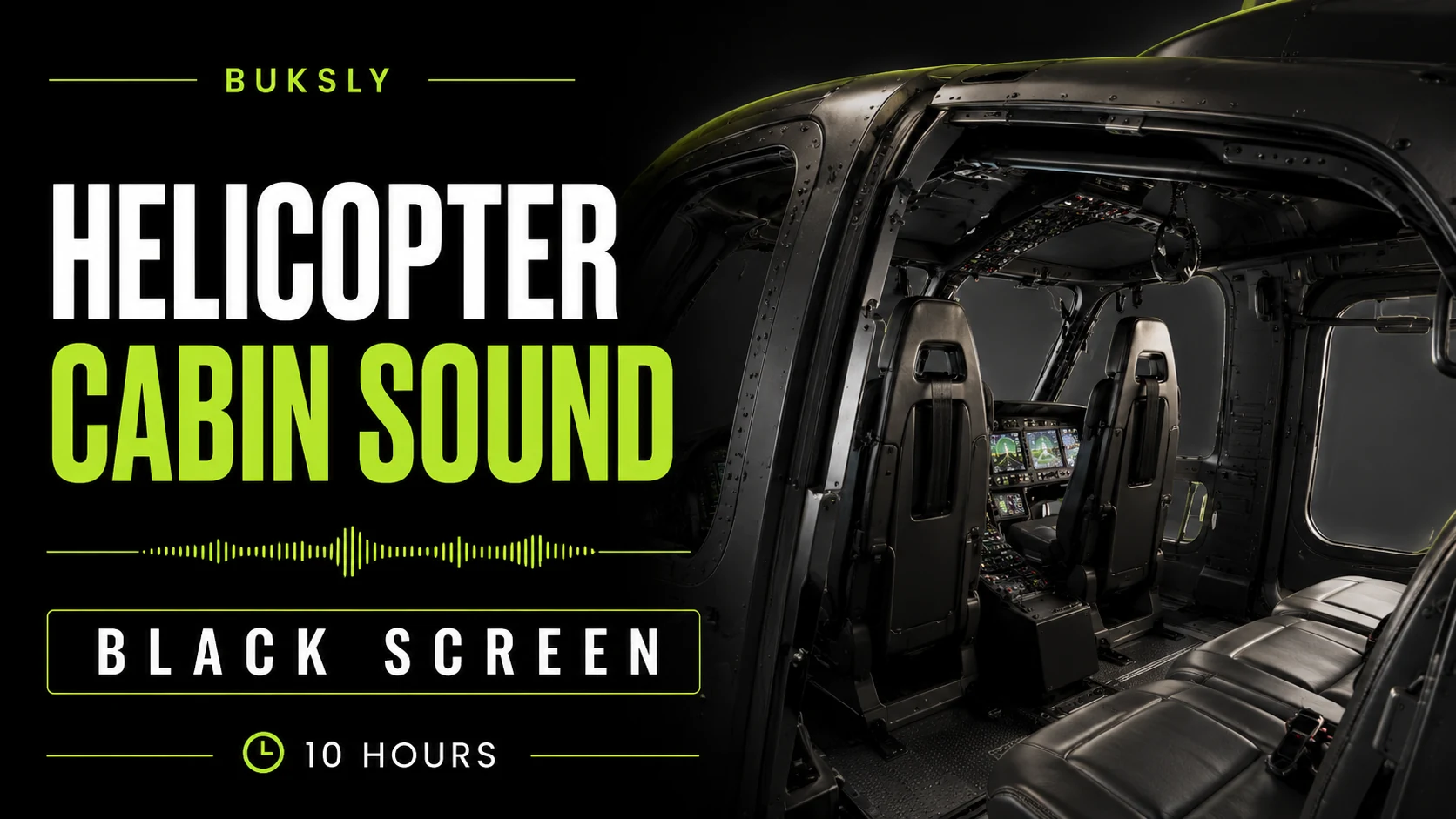 Helicopter Cabin Sound ambient cover for focus