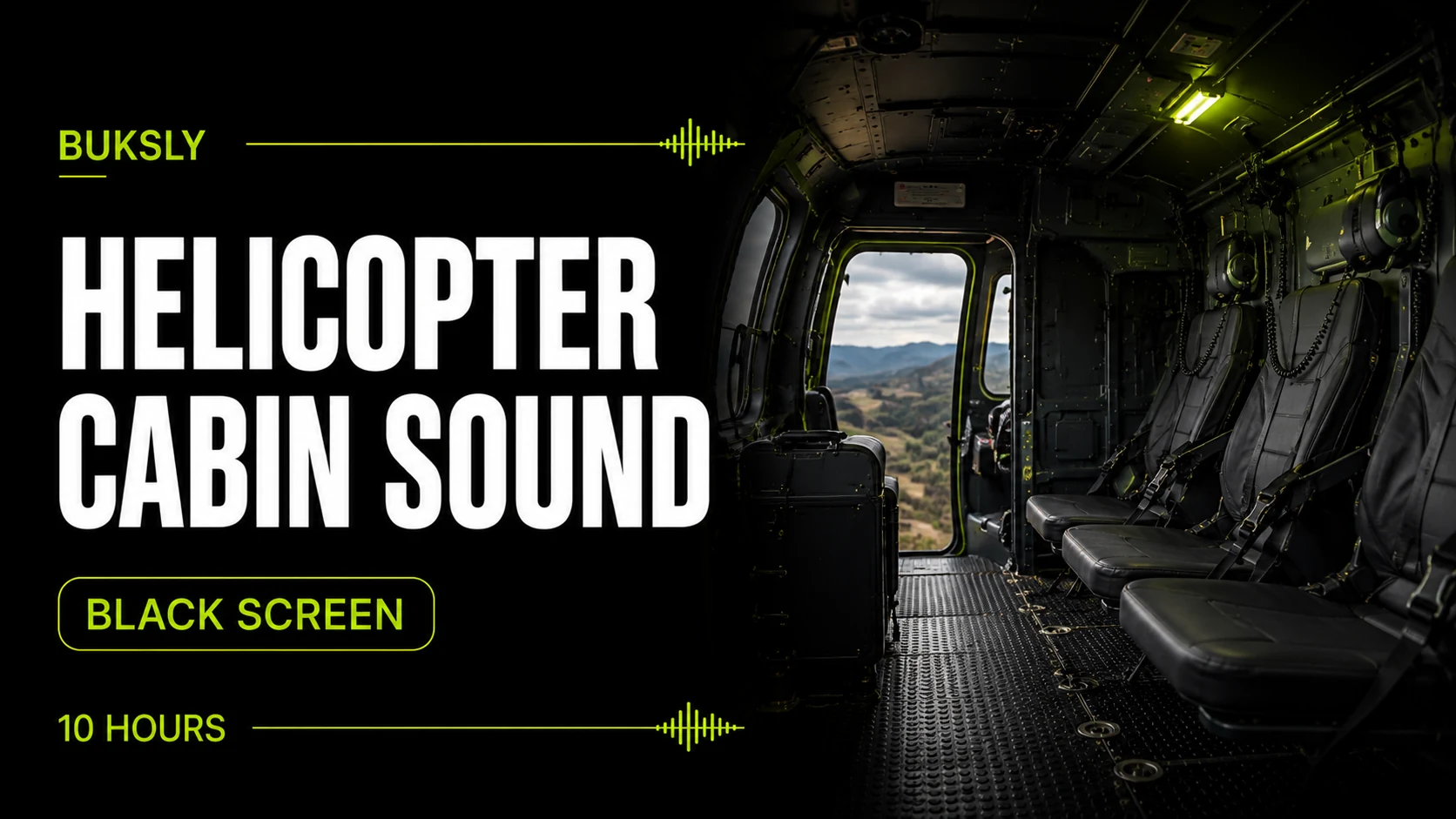 Helicopter Cabin Sound ambient cover for studying