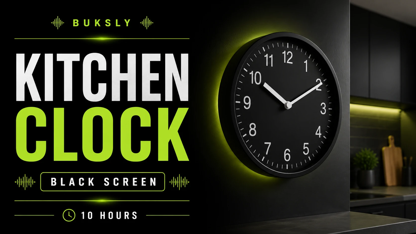 Kitchen Clock ambient cover for focus