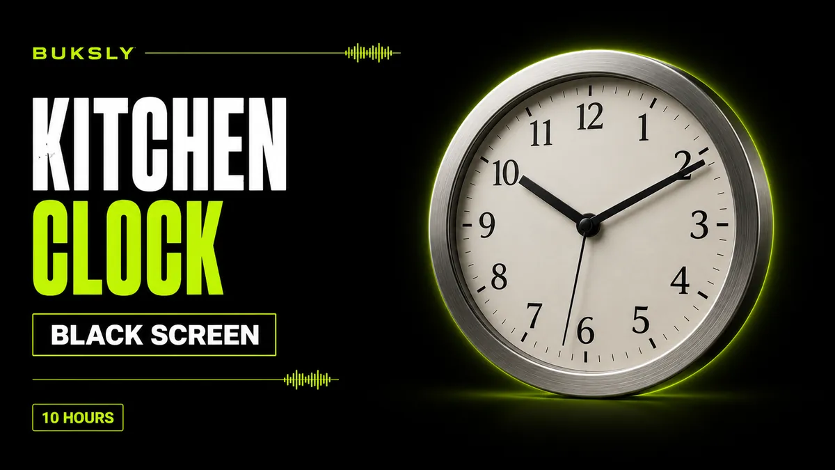 Kitchen Clock ambient cover for sleep