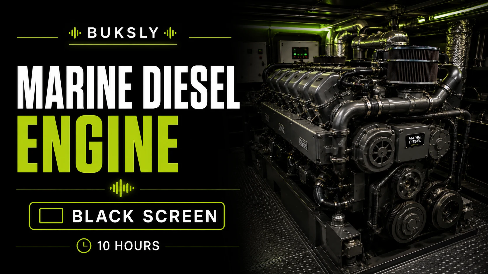 Marine Diesel Engine ambient cover for reading