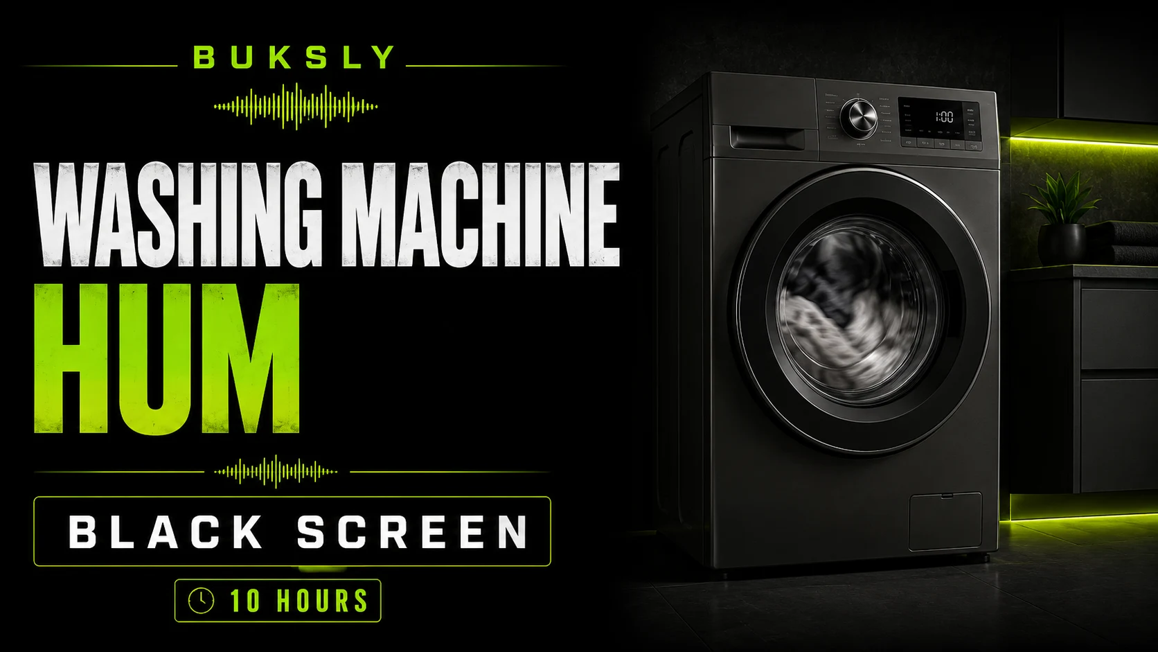 Washing Machine Hum ambient cover for reading
